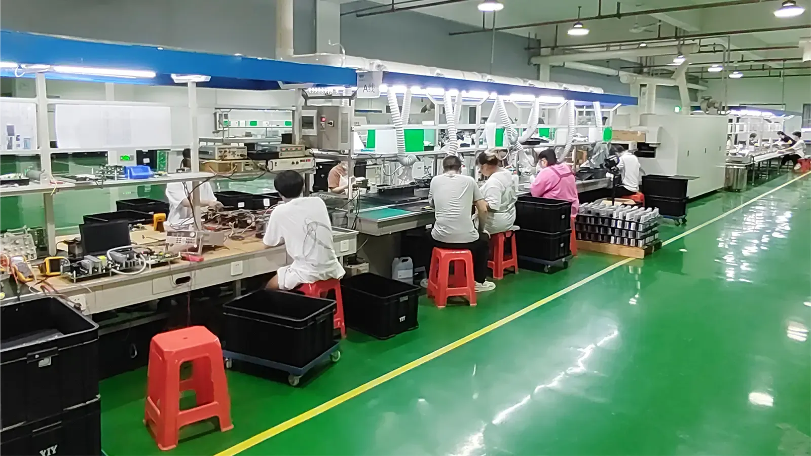 Precision equipment assembly line